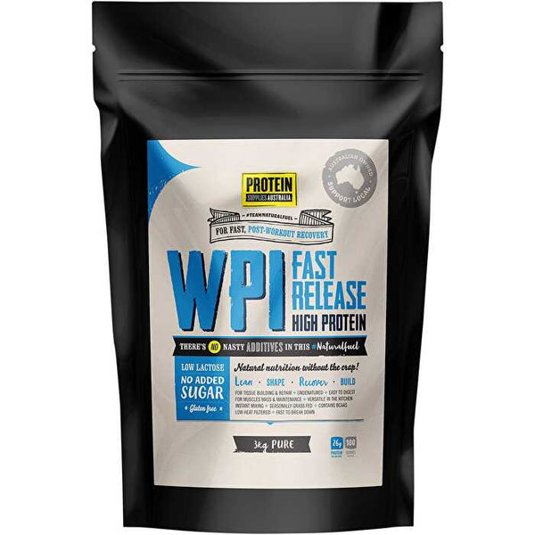 Protein Supplies Australia WPI Whey Protein Isolate Pure 3kg