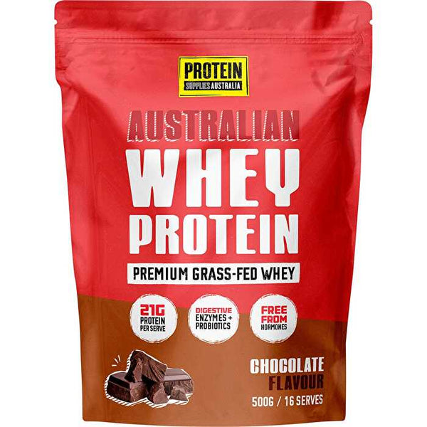Protein Supplies Australia Australian Whey Protein Chocolate 500g
