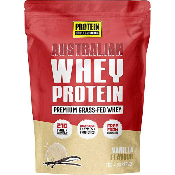 Protein Supplies Australia Australian Whey Protein Vanilla 1kg