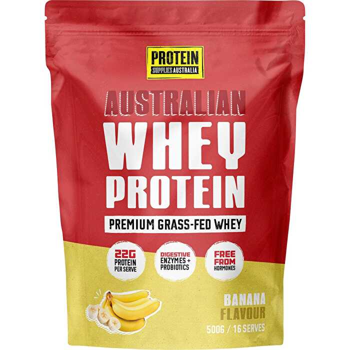 Protein Supplies Australia Australian Whey Protein Banana 500g