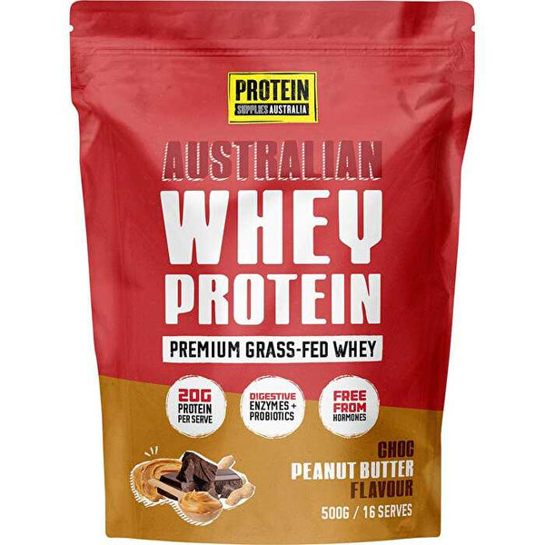 Protein Supplies Australia Australian Whey Protein Choc Peanut Butter 1kg
