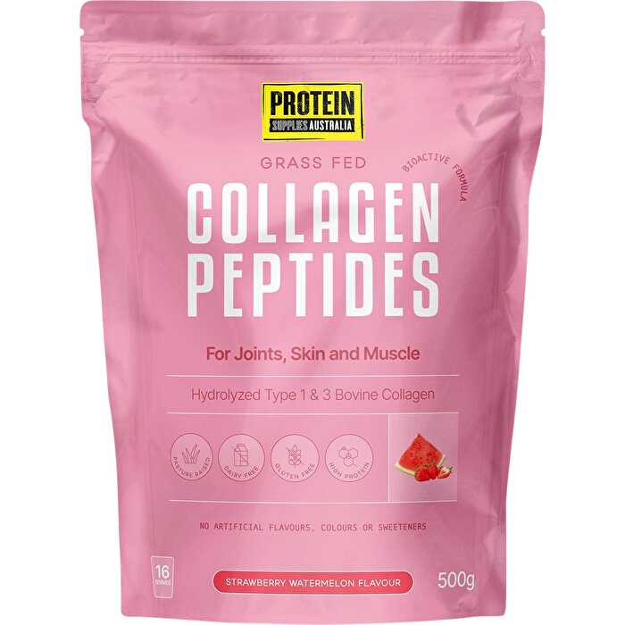 Protein Supplies Australia Collagen Peptides Strawberry Watermelon 500g