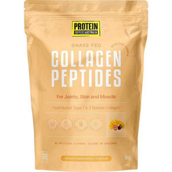 Protein Supplies Australia Collagen Peptides Mango Passionfruit 1kg