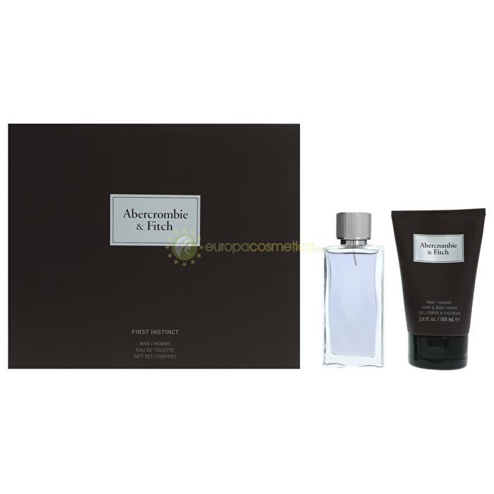 Abercrombie & Fitch First Instinct Man Giftset Eau De Toilette Spray 50ml/ Hair & Bodywash 100ml 150ml