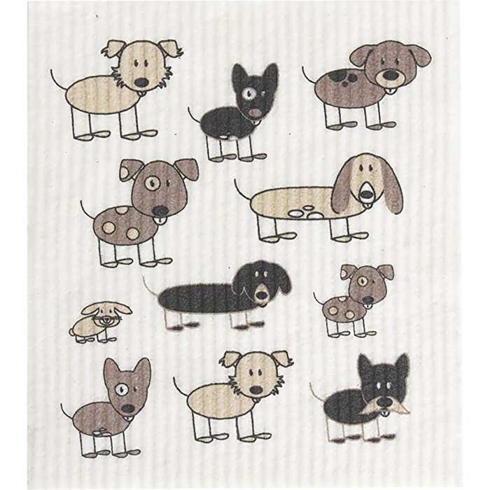 Retrokitchen 100% Compostable Sponge Cloth Dogs