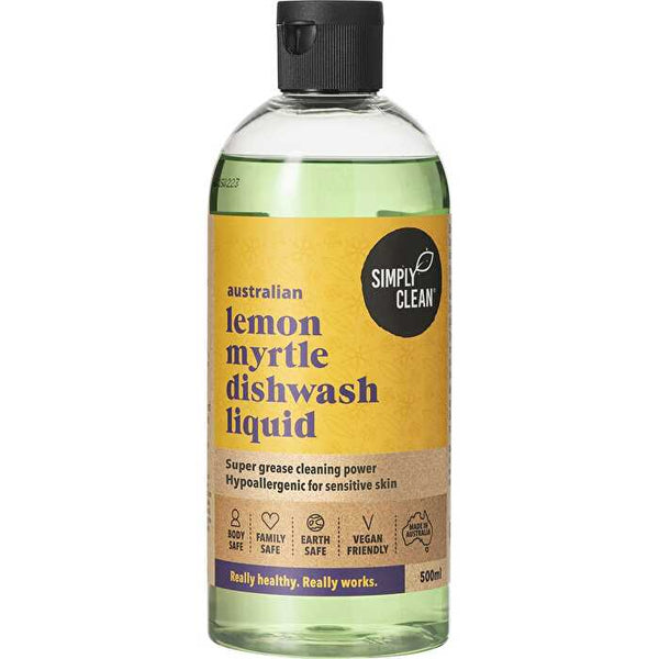 Simply Clean Dishwash Liquid Lemon Myrtle 500ml