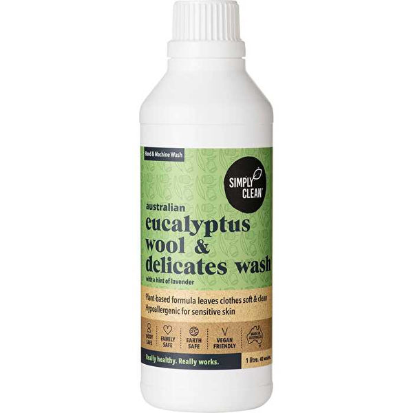 Simply Clean Wool & Delicates Wash Eucalyptus 1000ml