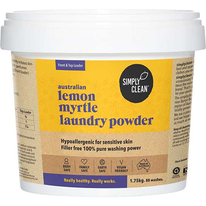 Simply Clean Laundry Powder Lemon Myrtle 1.75kg