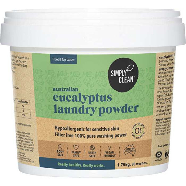 Simply Clean Laundry Powder Eucalyptus 1.75kg