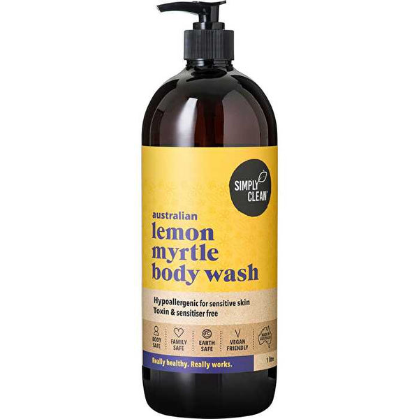 Simply Clean Body Wash Lemon Myrtle 1000ml
