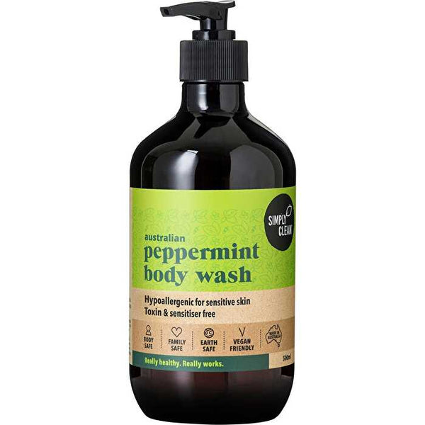 Simply Clean Body Wash Peppermint 500ml