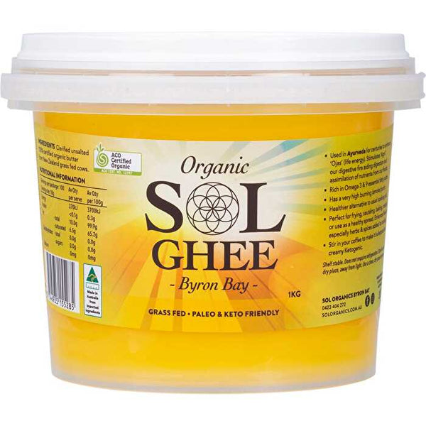 Sol Organics Organic Ghee 1kg