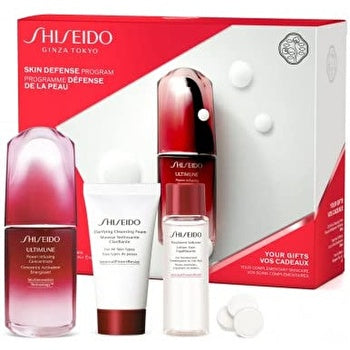 Shiseido Skin Defense Woman Set (ultimune Serum & Cleasing Foam 30ml & Softener Lo. 30ml & Pop Up Mask) 50ml