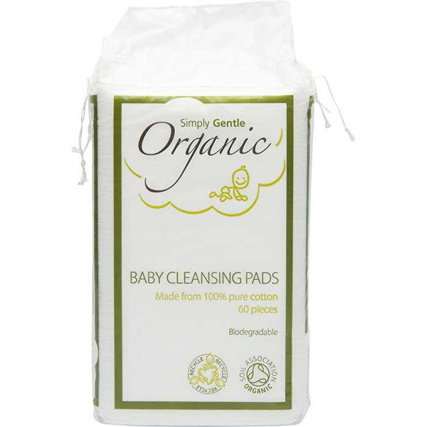 Simply Gentle Organic Baby Cleansing Pads 60pk