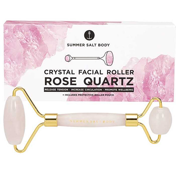 Summer Salt Body Crystal Facial Roller Rose Quartz