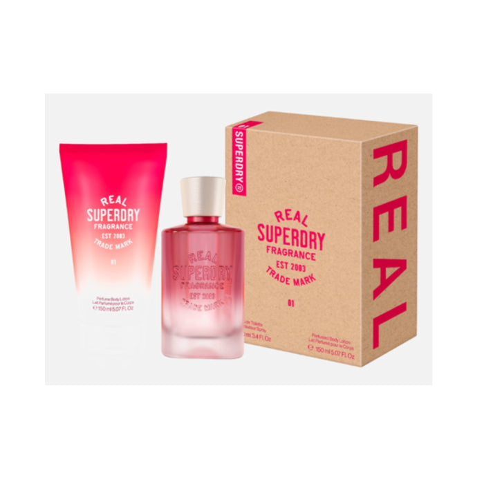 Superdry Real Superdry 01 Woman Eau De Toilette & Bl 150ml Travel Set 100ml