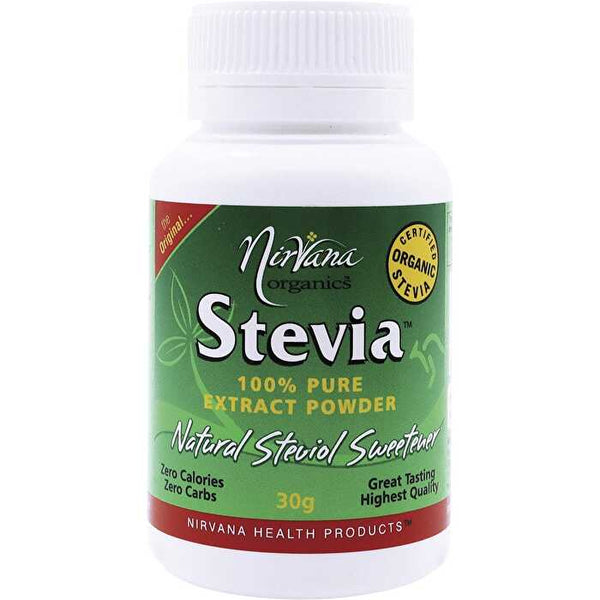 Nirvana Organics Stevia 100% Pure Extract Powder 30g