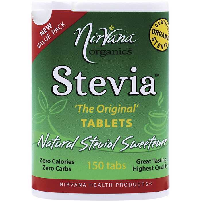 Nirvana Organics Stevia Tablets 150 Tabs