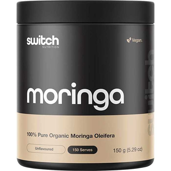 Switch Nutrition Moringa 100% Pure Organic Moringa Oleifera Unflavoured 150g