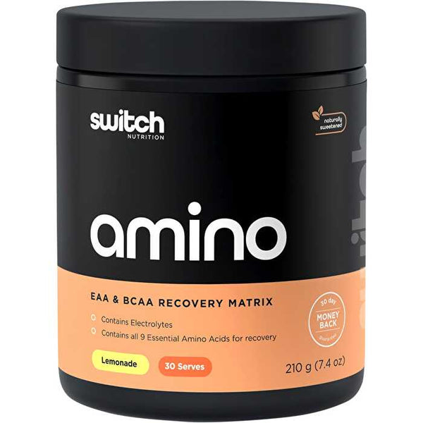 Switch Nutrition Amino EAA & BCAA Electrolyte Recovery Lemonade 210g