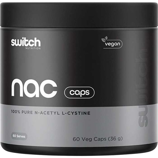 Switch Nutrition NAC 100% N-Acetyl L-Cysteine 60 Caps