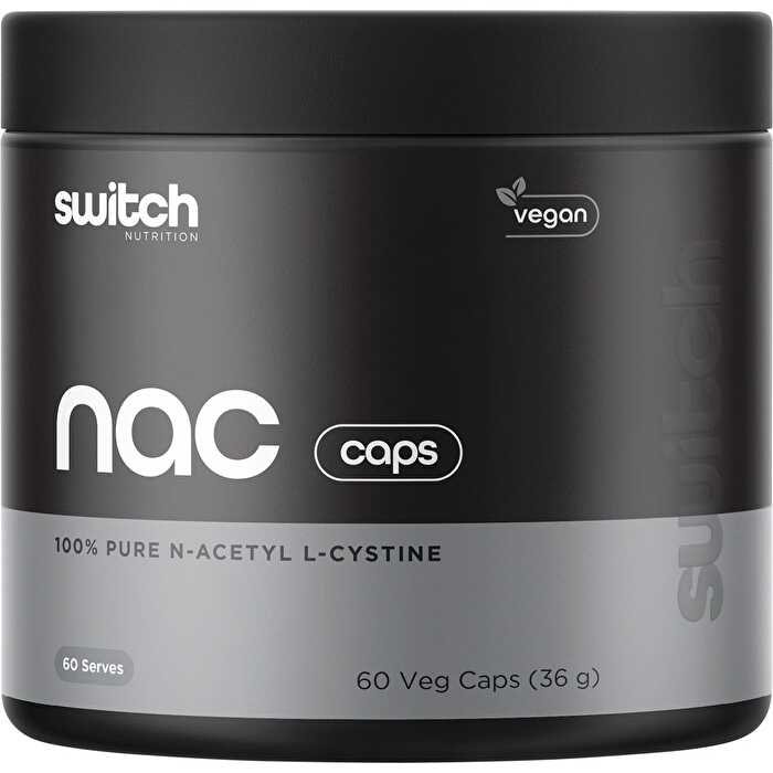 Switch Nutrition NAC 100% N-Acetyl L-Cysteine 60 Caps