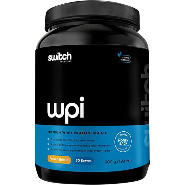 Switch Nutrition WPI Premium Whey Protein Isolate Peanut Brittle 900g