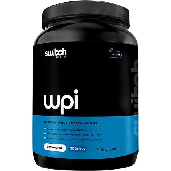 Switch Nutrition WPI Premium Whey Protein Isolate Unflavoured 900g