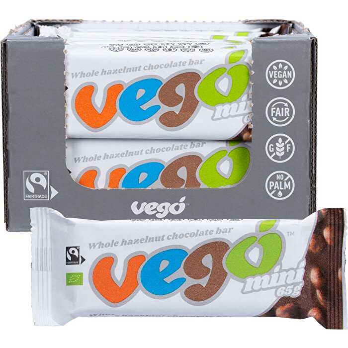 Vego Whole Hazelnut Chocolate Bar Mini 20x65g