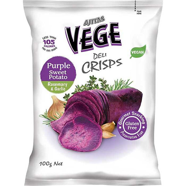 Vege Chips Vege Deli Crisps Purple Sweet Potato 6x100g