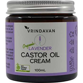 Vrindavan Castor Oil Cream Lavender 100ml