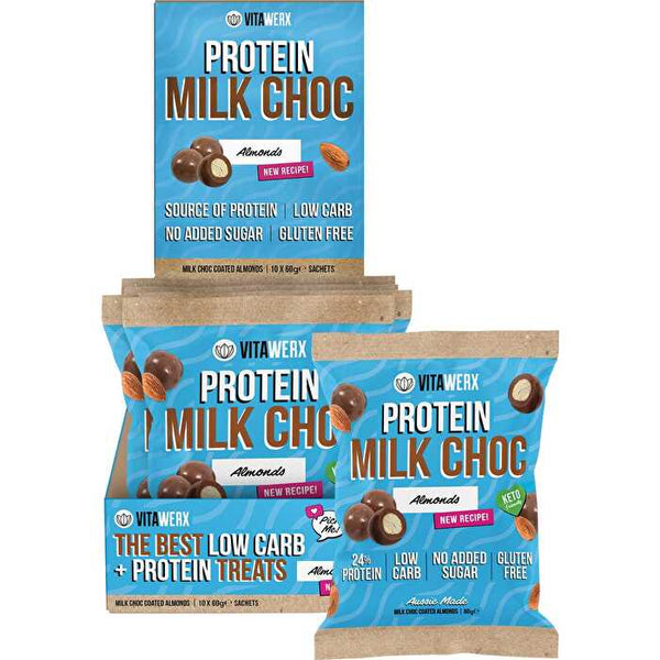 Vitawerx Milk Choc Coated Almonds 10x60g