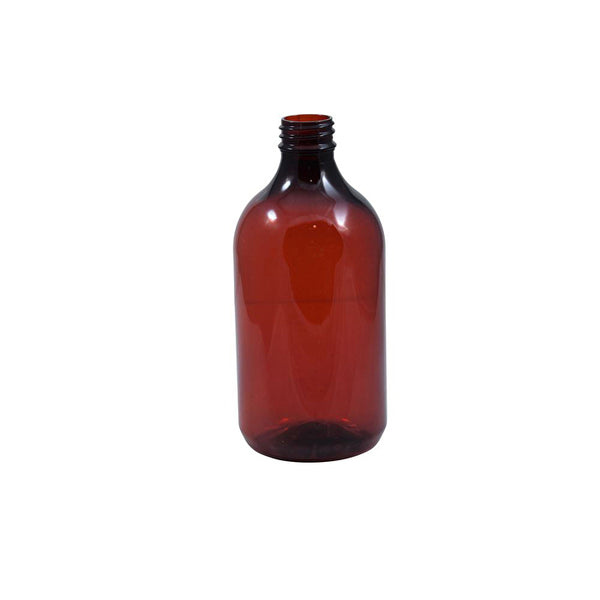 Dispensary & Clinic Items Bottle Plastic Amber (28mm neck diameter) (single) 500ml