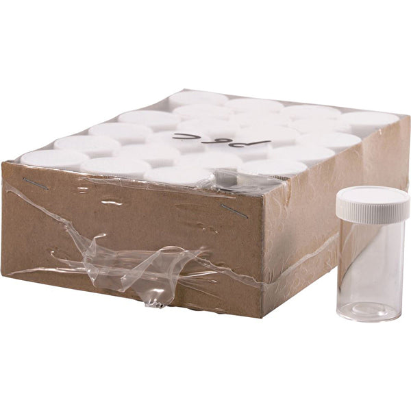 Dispensary & Clinic Items Vial Plastic 6 Dram Screw Cap 23 Pack
