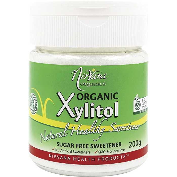 Nirvana Organics Xylitol Certified Organic ? Refillable Shaker 200g