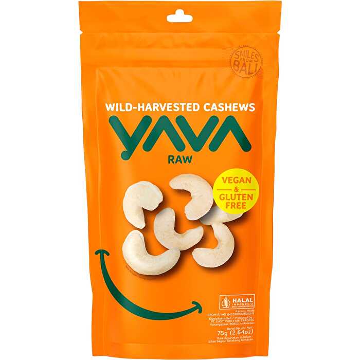 Yava Wild-Harvested Cashews Raw 75g