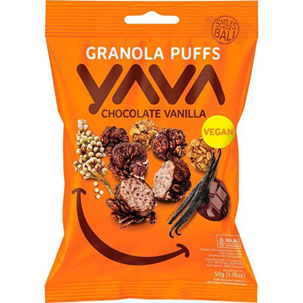 Yava Granola Puffs Chocolate Vanilla 50g