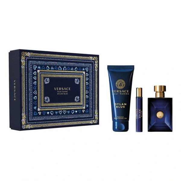 Versace Eros Flame by Versace for Men - 3 Pc Gift Set 3.4oz EDP