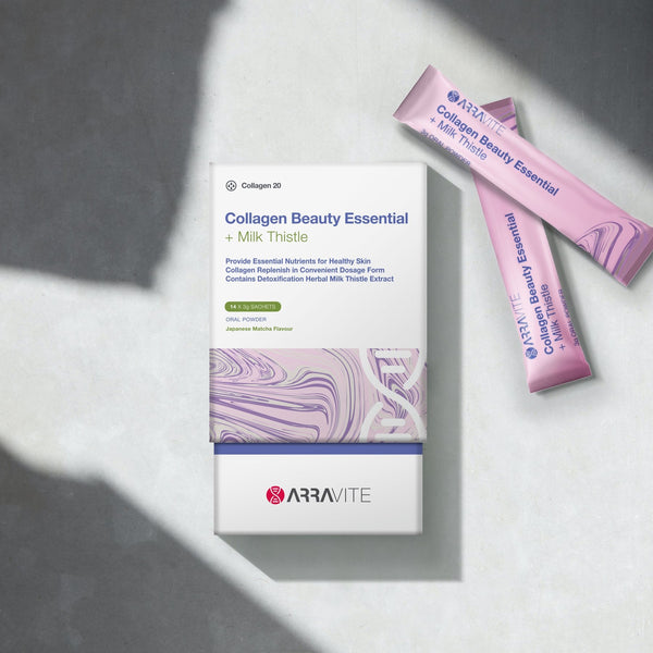 ARRAVITE Collagen Beauty Essential + Milk Thistle 14x3g