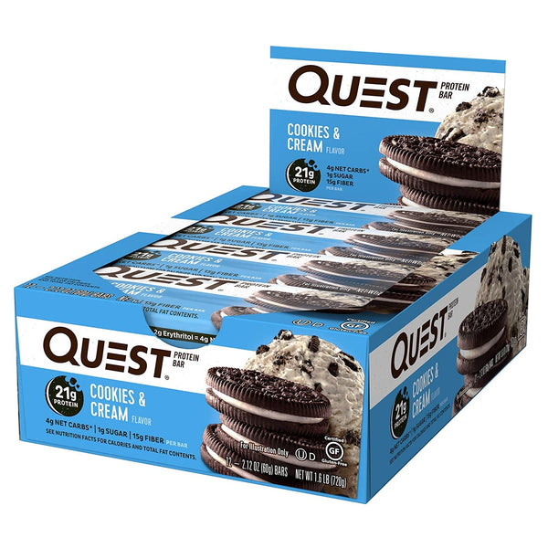 Quest Bars Cookies & Cream 12x60g