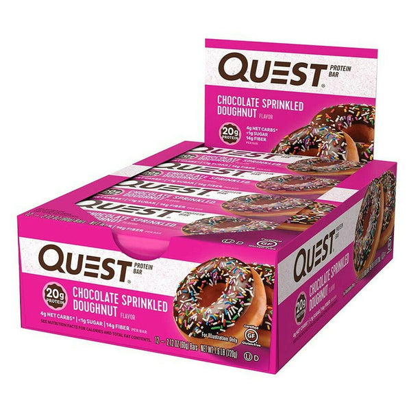Quest Bars Chocolate Sprinkled Doughnut 12x60g