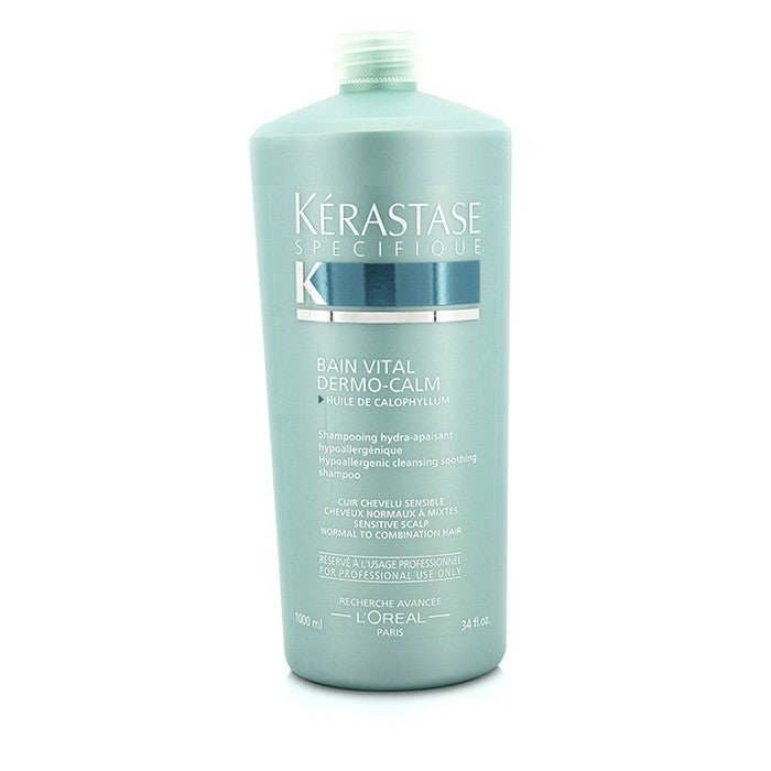 Kerastase Dermo-Calm Bain Vital Shampoo (Sensitive Scalps & Normal to Combination Hair) 1000ml/34oz
