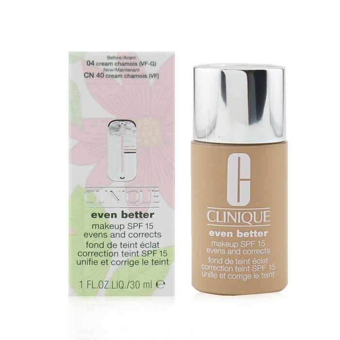 Clinique Even Better Makeup SPF15 (Dry Combination to Combination Oily) - No. 04/ CN40 Cream Chamois 30ml/1oz