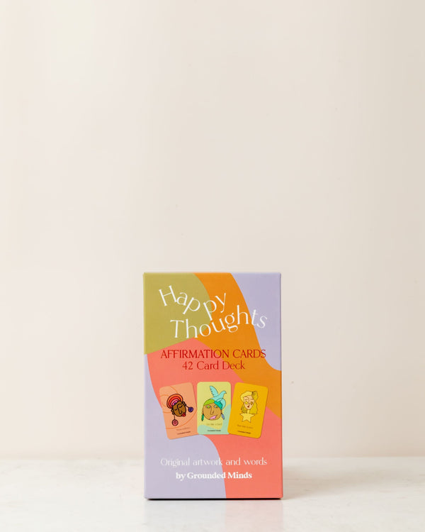 Grounded Minds Happy Thoughts' Affirmation Cards (42 Card Deck)