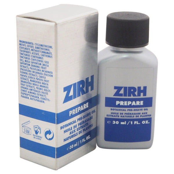 Zirh Prepare Botanical Pre-Shave Oil by Zirh for Men - 1 oz Shave Oil