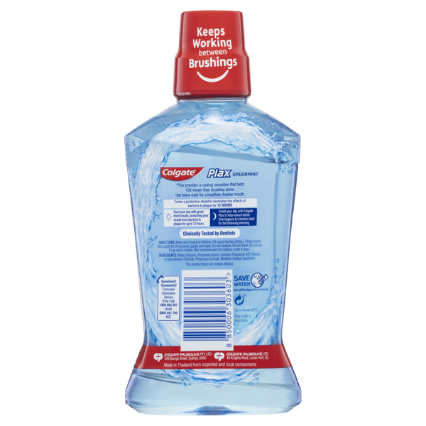 Colgate Mouthwash Plax Alcohol Free 500ml