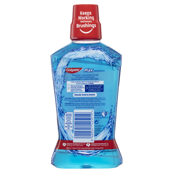 Colgate Mouthwash Plax Peppermint 500ml