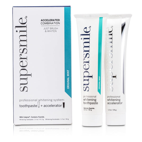 Supersmile Professional Whitening System: Toothpaste 50g/1.75oz + Accelerator 34g/1.2oz 