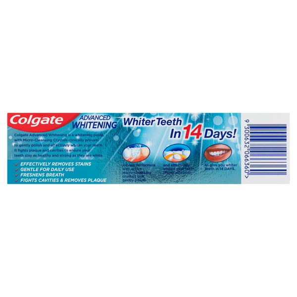 Colgate Toothpaste Advanced White 110g