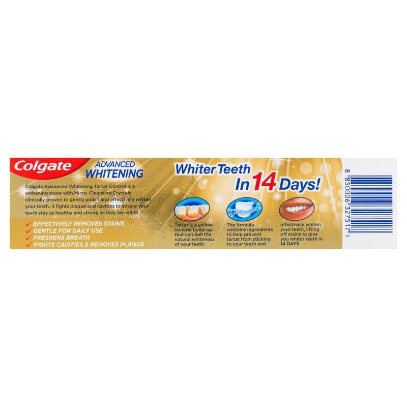 Colgate Toothpaste Advanced White Plus Tartar Control 190g